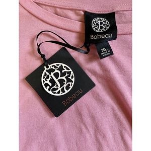 New with tags! Bobeau peplum top in a dusty pink